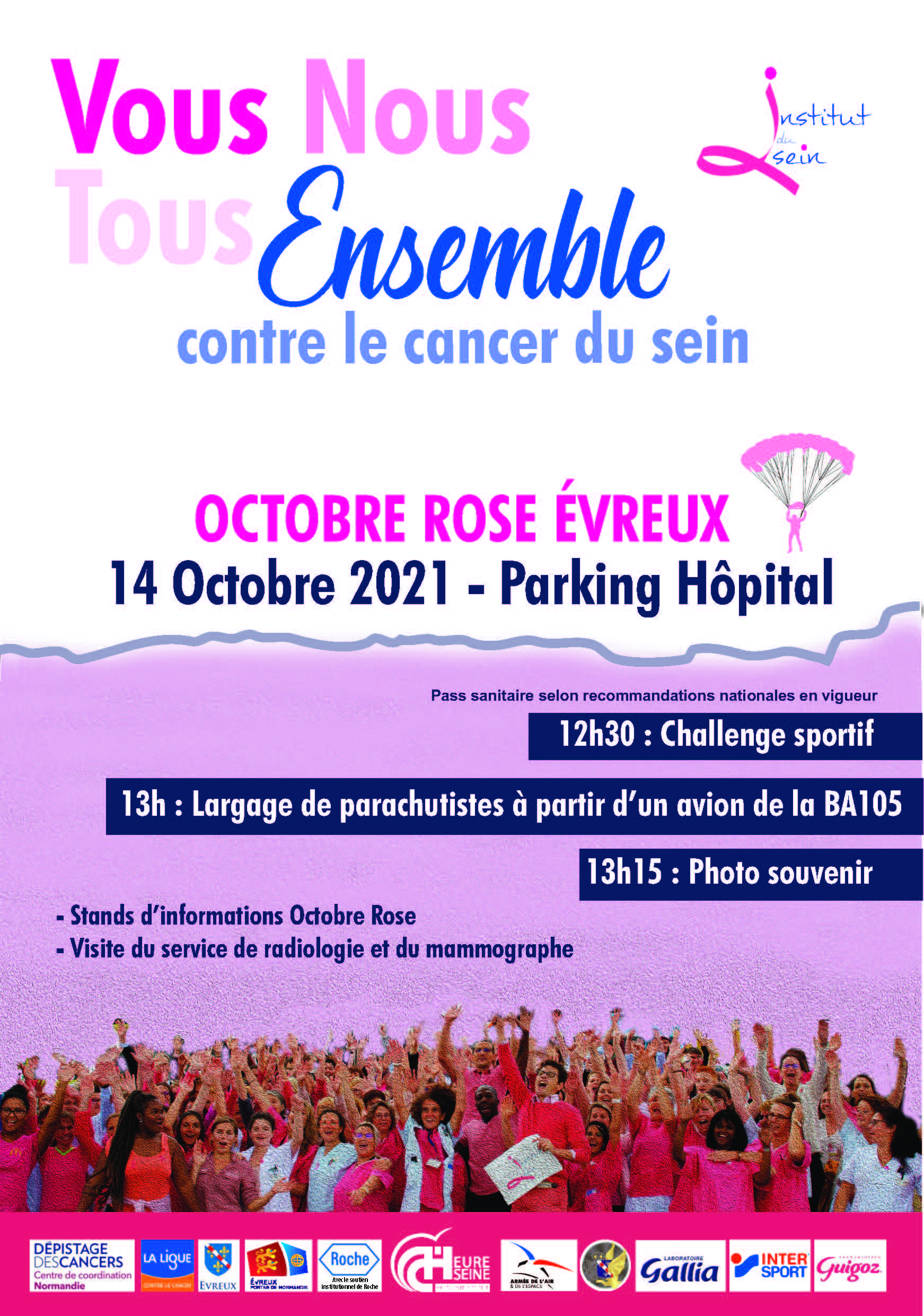 L'institut du Sein et la Base 105 unis pour Ocotbre Rose
