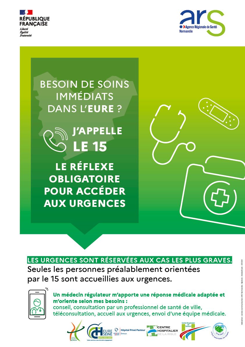 Un passage par le 15 obligatoire avant de se rendre aux urgences