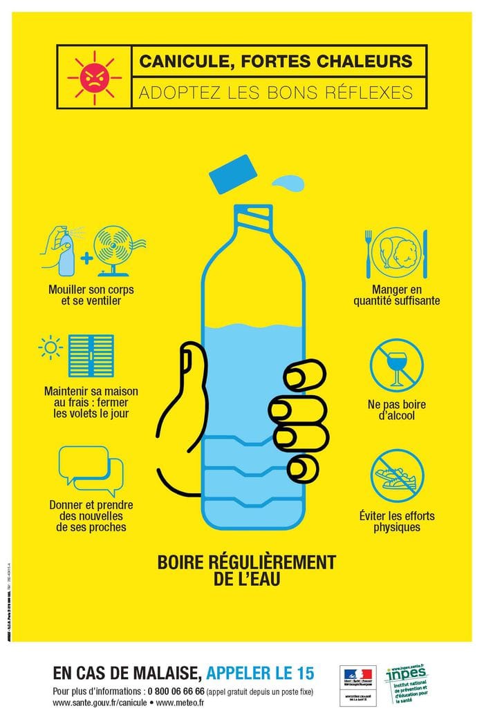 Vague de chaleur, soyez prudents !